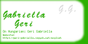 gabriella geri business card